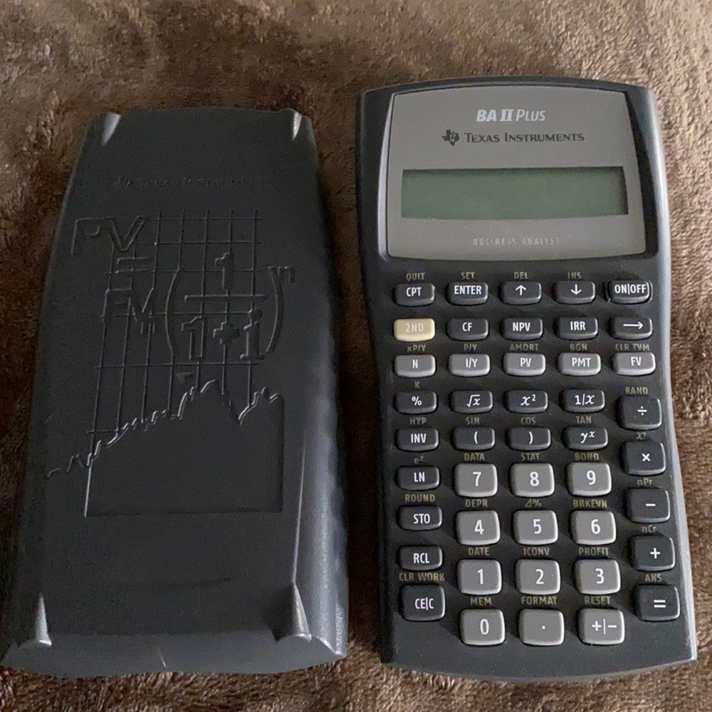 Calculator - Texas Instrument TI BA-II Plus